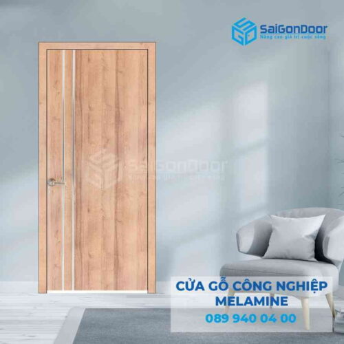 Cửa Gỗ MDF Melamine P1R2 inox
